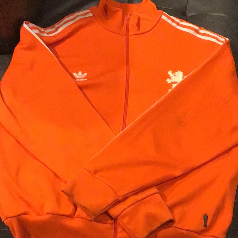 Orange Adidas Track Jacket